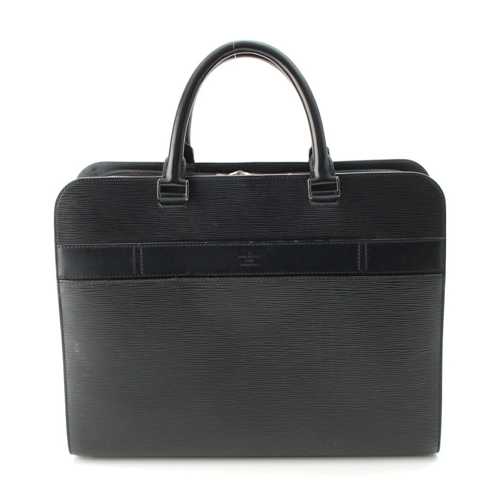 Louis Vuitton Bassano Epi Shoulder Business Bag Black